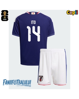 Japonia Junya Ito #14 Echipament de Fotbal Replică Mondial 2026 Copii Acasa (+ Șorturi)